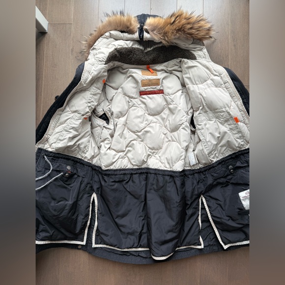 Parajumpers Black Military Parka with Fur Trim- Mens - Picture 2 of 3